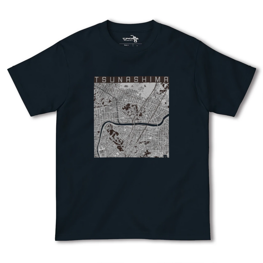 【綱島(神奈川県)】地図柄ヘビーウェイトTシャツ