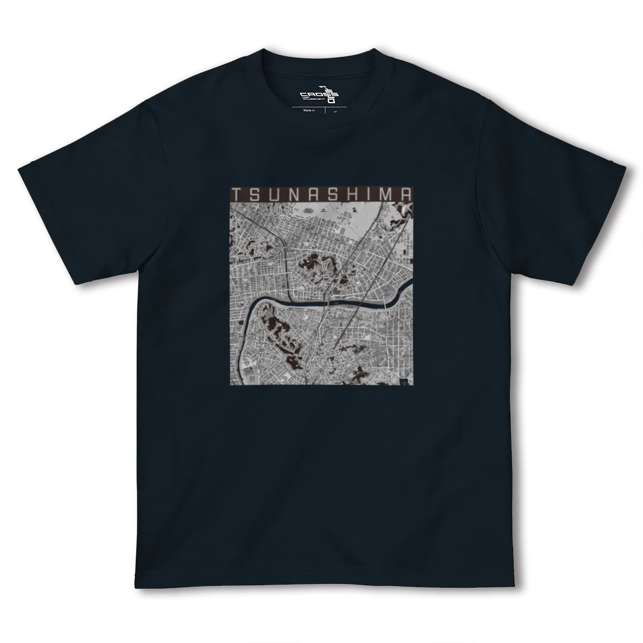 【綱島(神奈川県)】地図柄ヘビーウェイトTシャツ