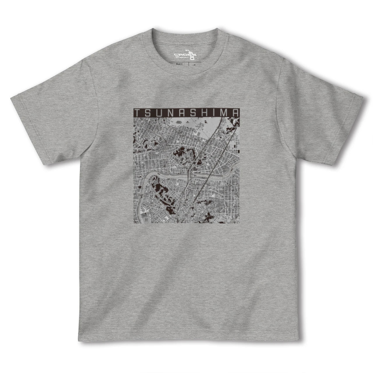 【綱島(神奈川県)】地図柄ヘビーウェイトTシャツ