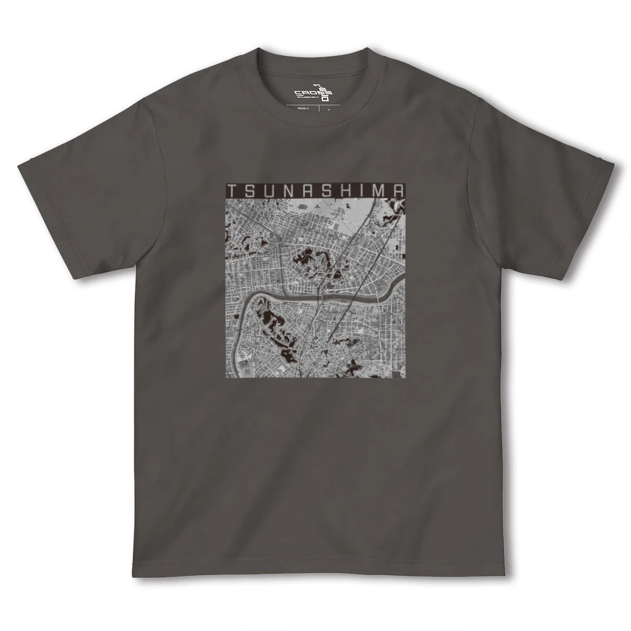 【綱島(神奈川県)】地図柄ヘビーウェイトTシャツ
