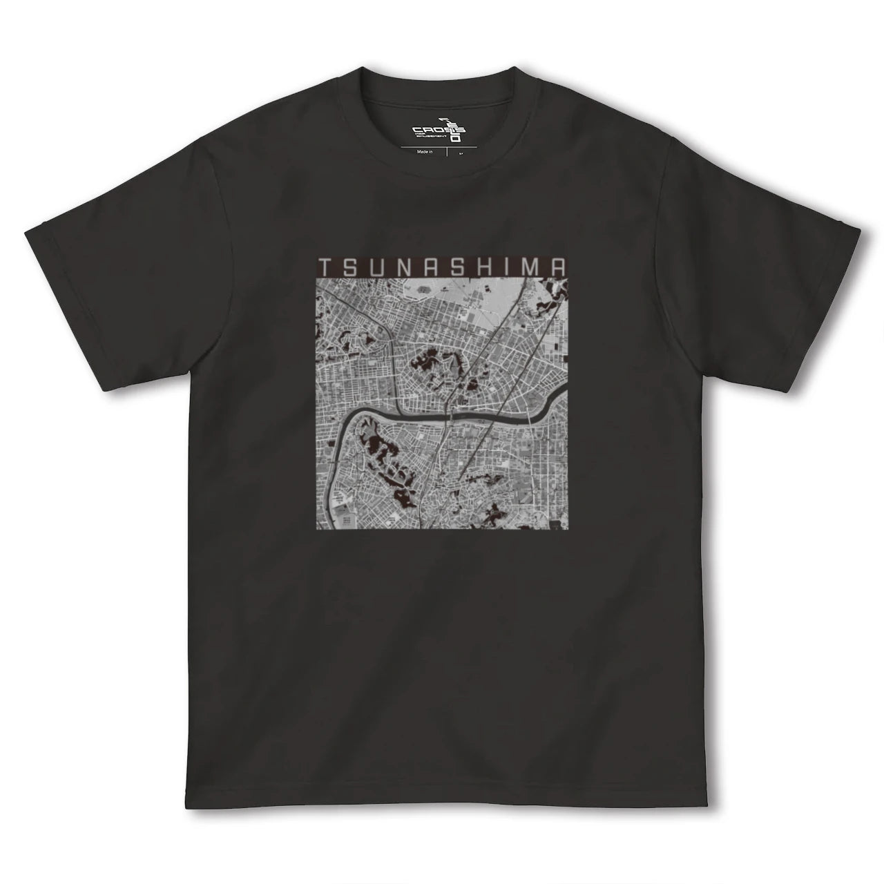 【綱島(神奈川県)】地図柄ヘビーウェイトTシャツ