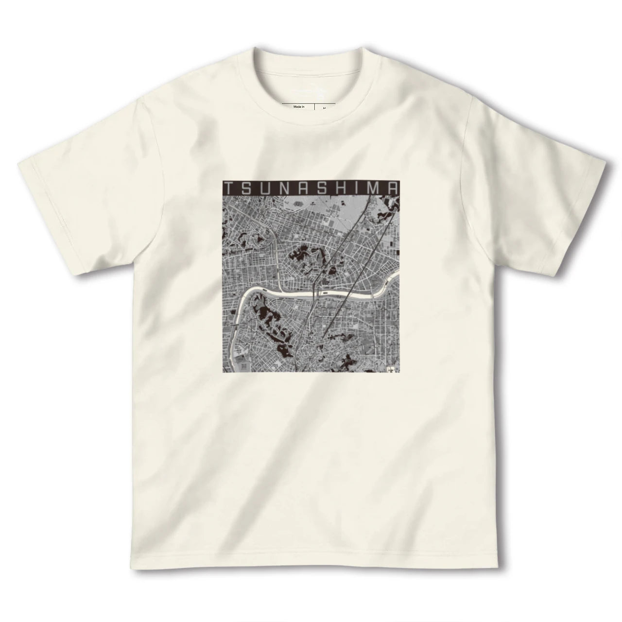 【綱島(神奈川県)】地図柄ヘビーウェイトTシャツ