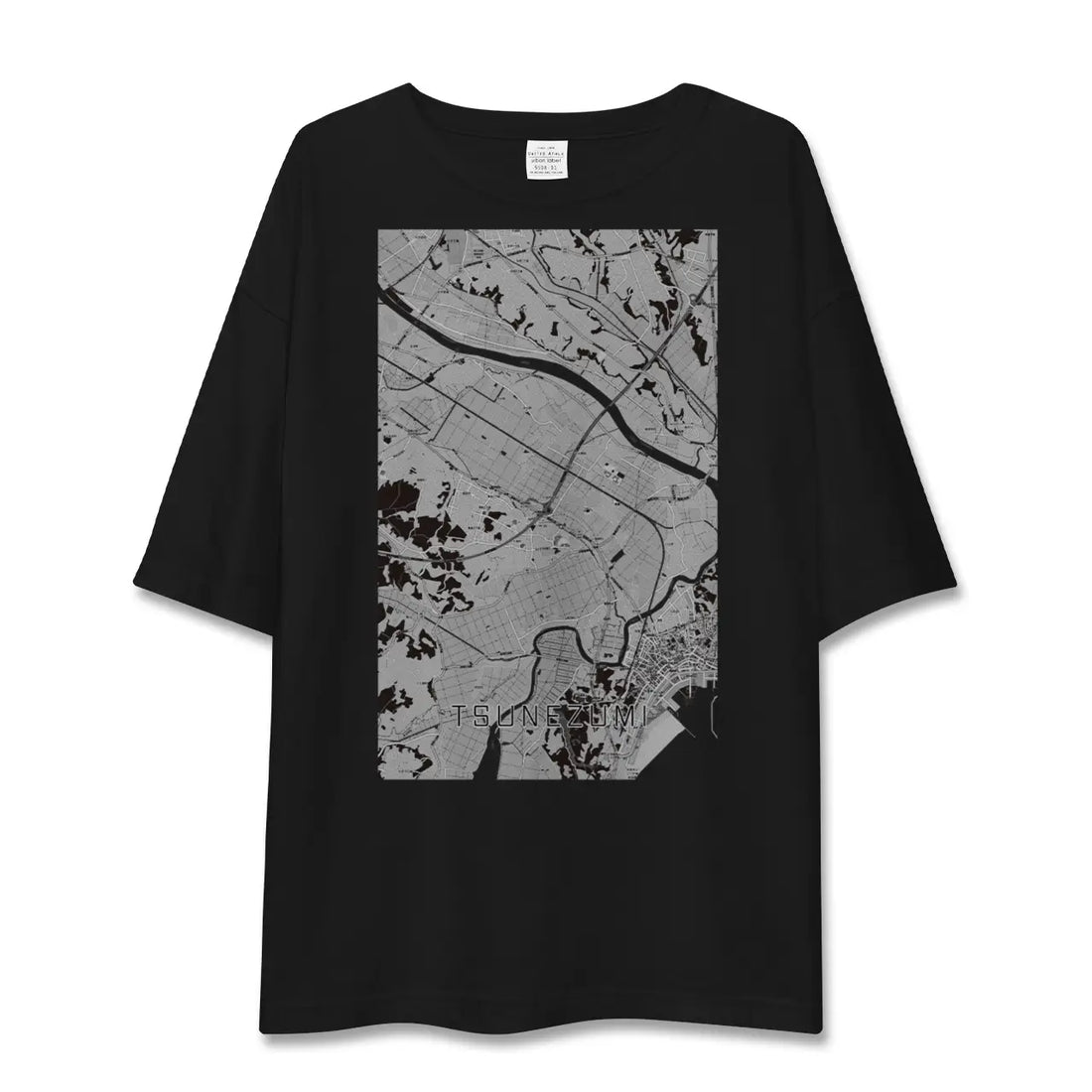 【常澄(茨城県)】地図柄ビッグシルエットTシャツ
