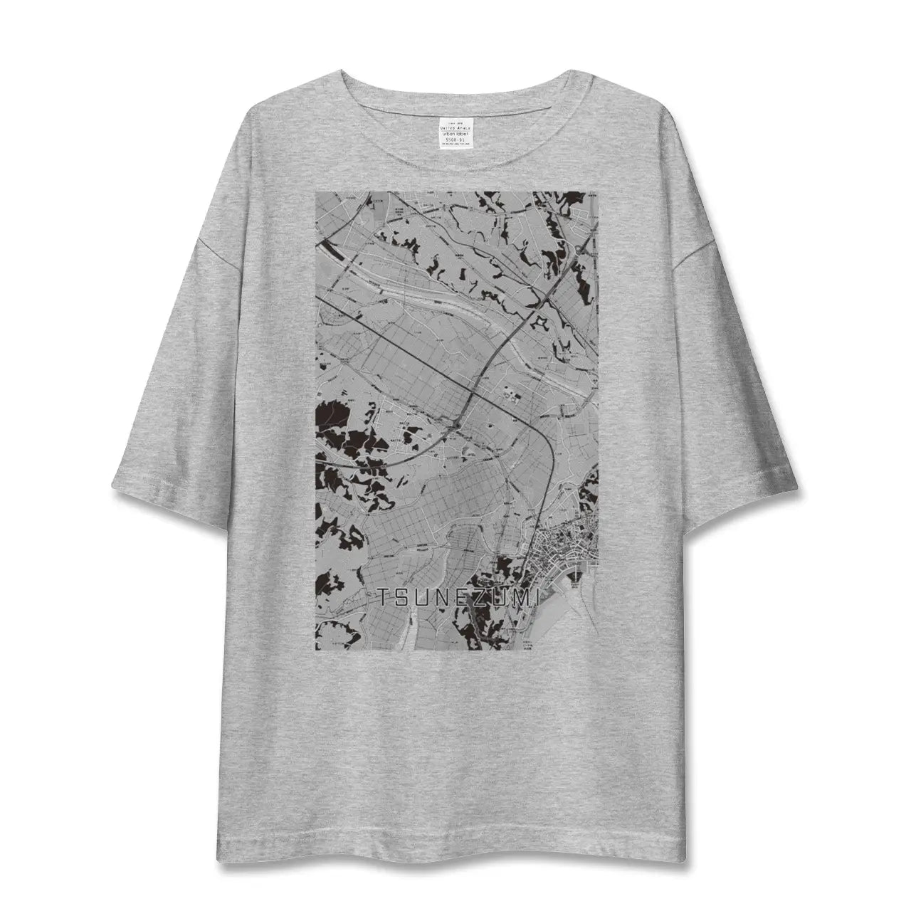 【常澄(茨城県)】地図柄ビッグシルエットTシャツ