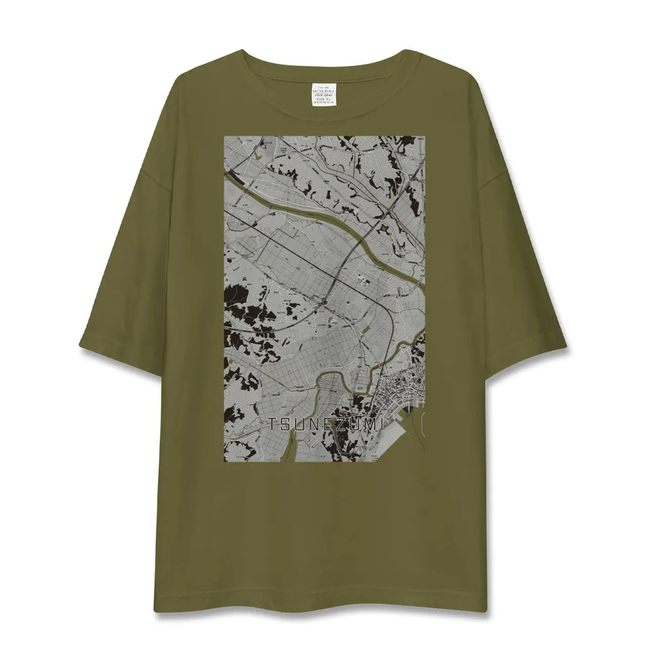 【常澄(茨城県)】地図柄ビッグシルエットTシャツ