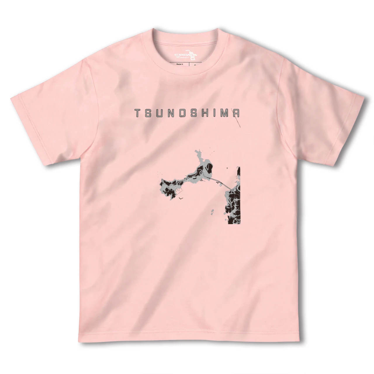 【角島(山口県)】地図柄ヘビーウェイトTシャツ