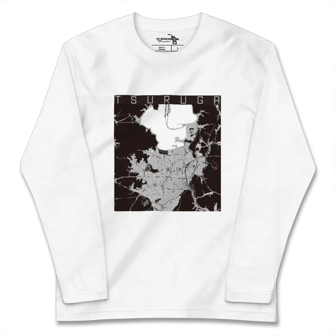 【敦賀(福井県)】地図柄ロングスリーブTシャツ