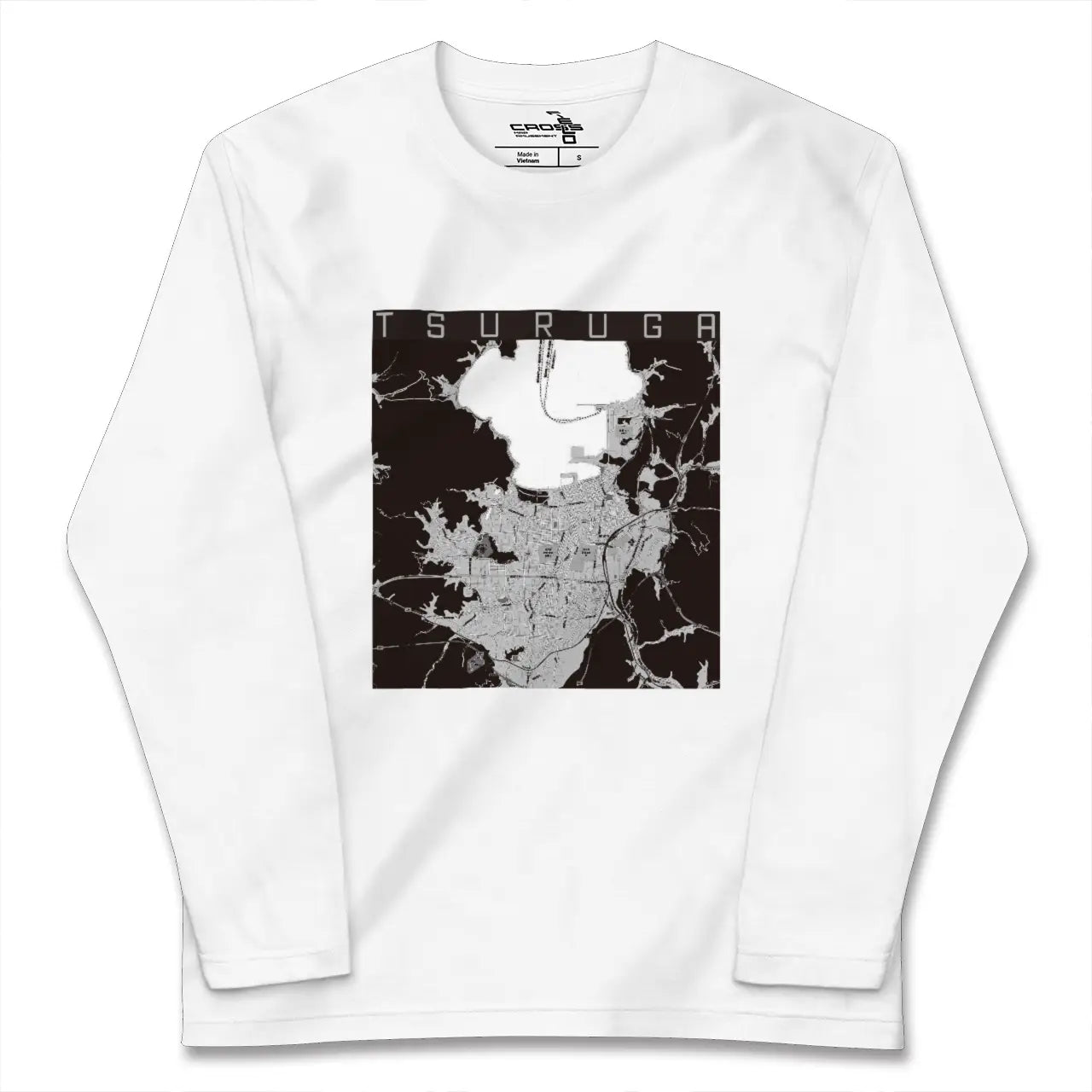 【敦賀(福井県)】地図柄ロングスリーブTシャツ