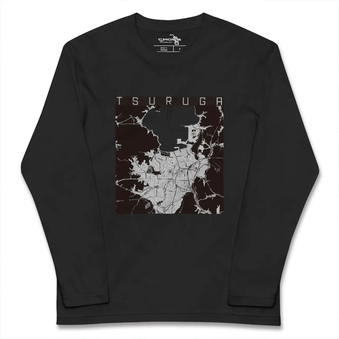 【敦賀(福井県)】地図柄ロングスリーブTシャツ