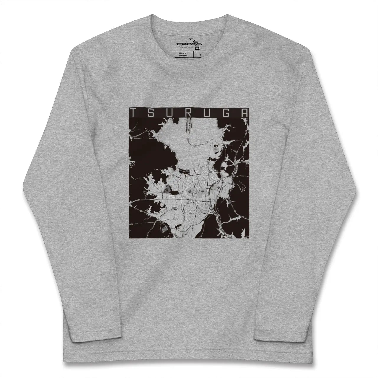 【敦賀(福井県)】地図柄ロングスリーブTシャツ