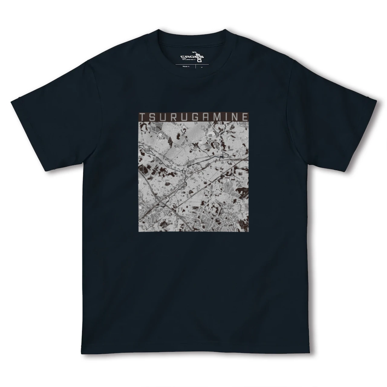 【鶴ヶ峰(神奈川県)】地図柄ヘビーウェイトTシャツ