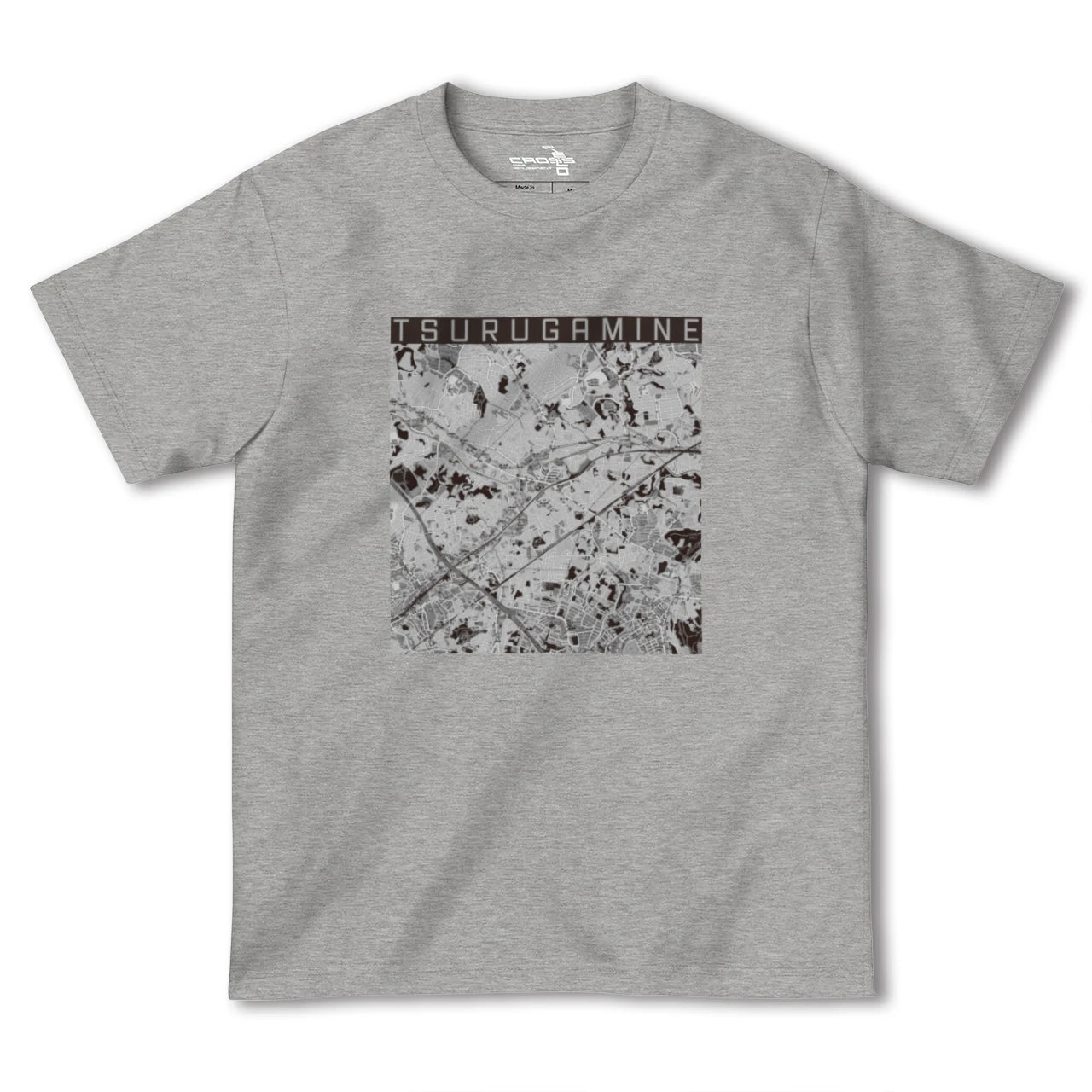 【鶴ヶ峰(神奈川県)】地図柄ヘビーウェイトTシャツ