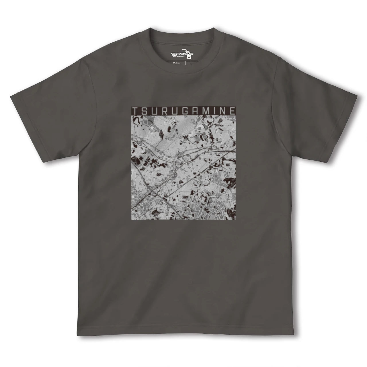 【鶴ヶ峰(神奈川県)】地図柄ヘビーウェイトTシャツ