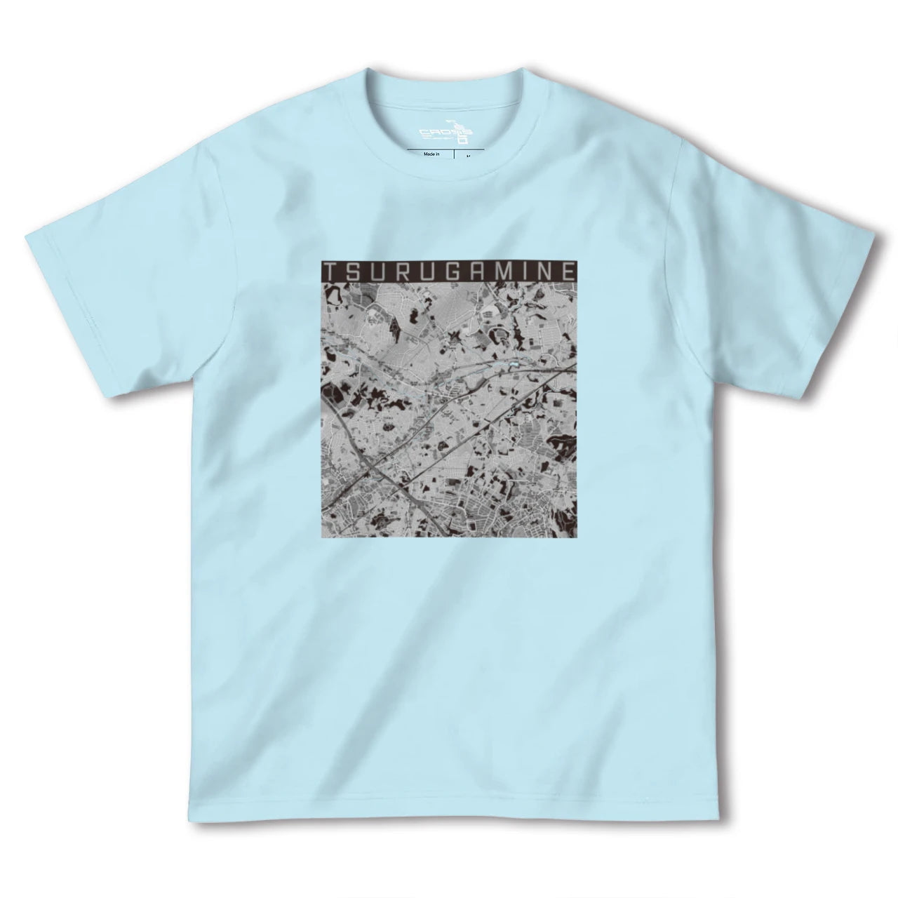 【鶴ヶ峰(神奈川県)】地図柄ヘビーウェイトTシャツ