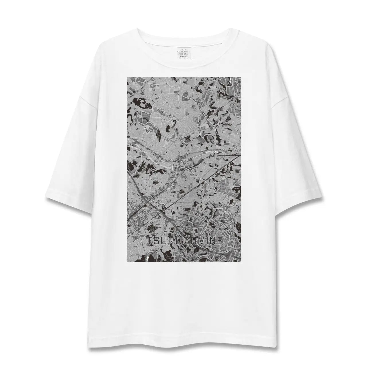 【鶴ヶ峰(神奈川県)】地図柄ビッグシルエットTシャツ