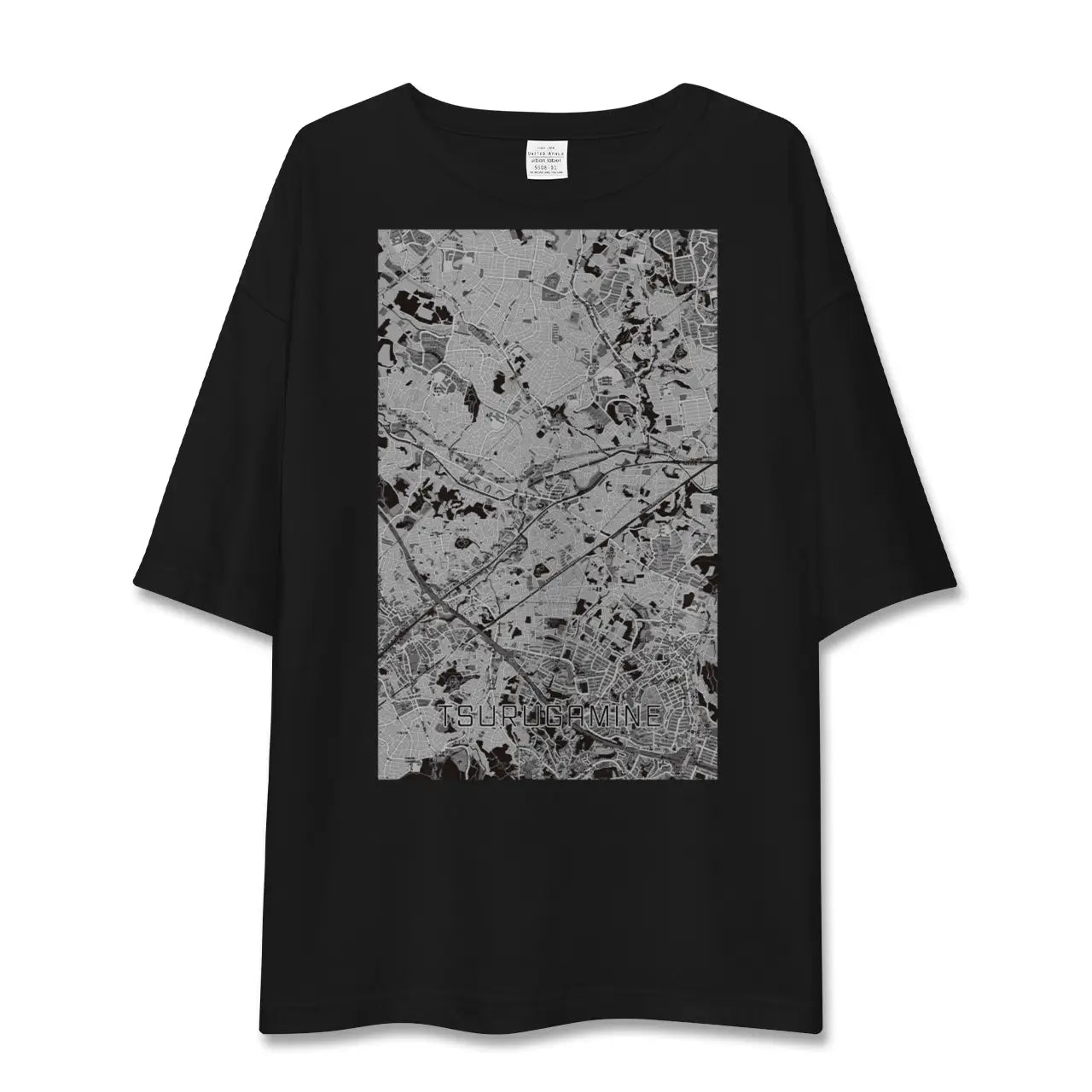 【鶴ヶ峰(神奈川県)】地図柄ビッグシルエットTシャツ