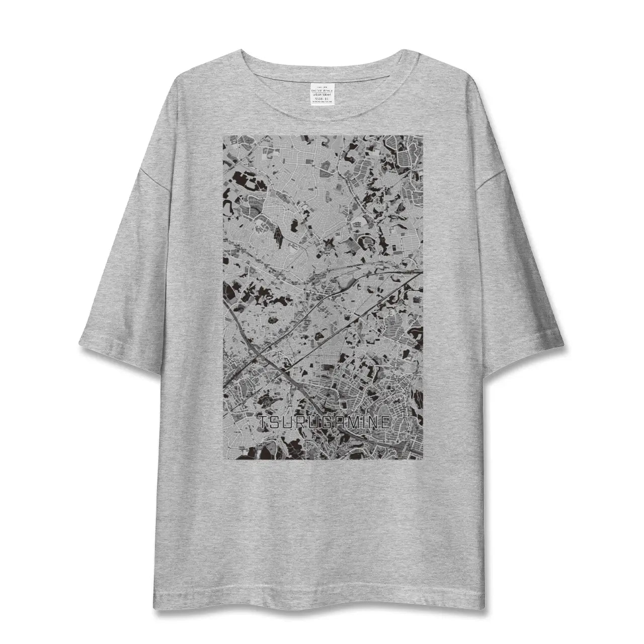 【鶴ヶ峰(神奈川県)】地図柄ビッグシルエットTシャツ