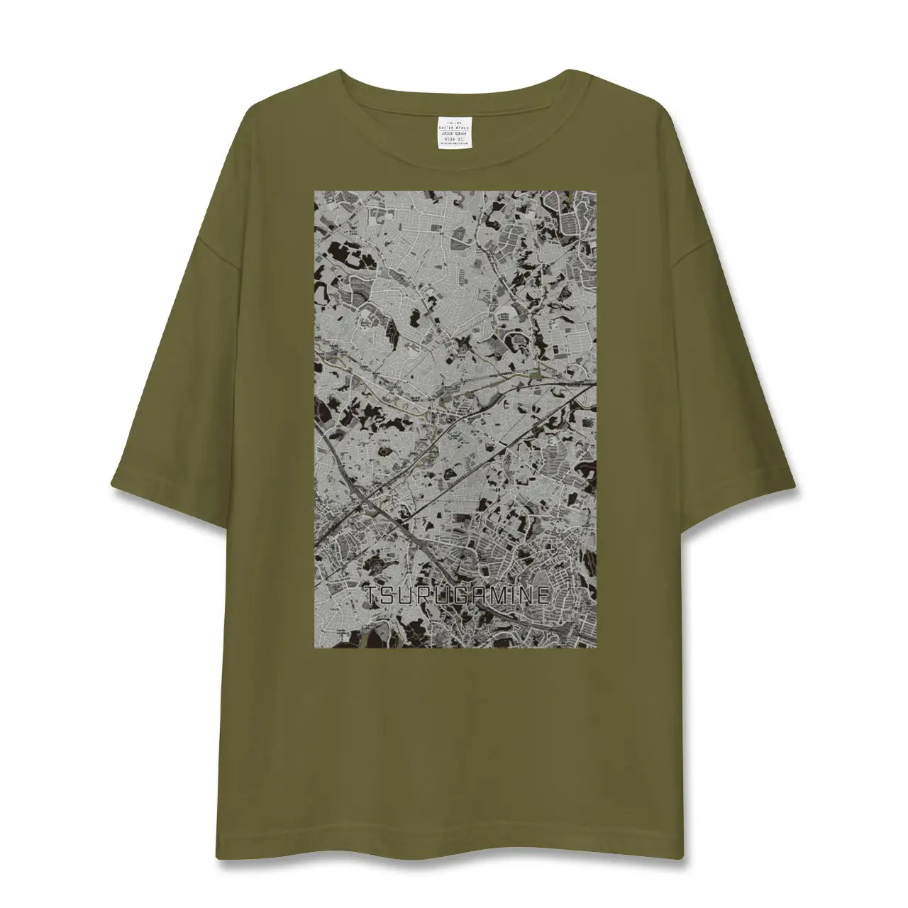 【鶴ヶ峰(神奈川県)】地図柄ビッグシルエットTシャツ