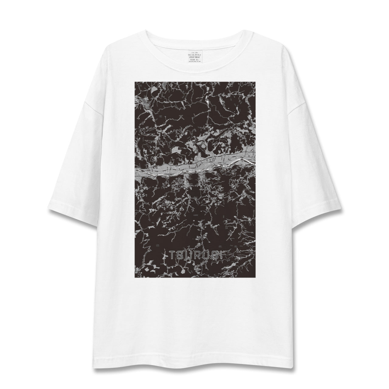【つるぎ(徳島県)】地図柄ビッグシルエットTシャツ