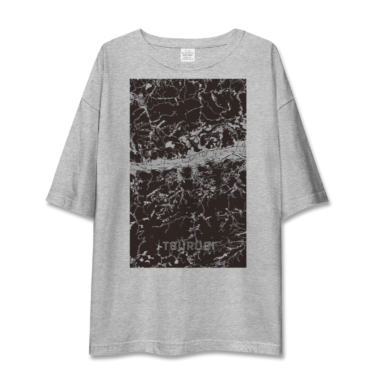 【つるぎ(徳島県)】地図柄ビッグシルエットTシャツ