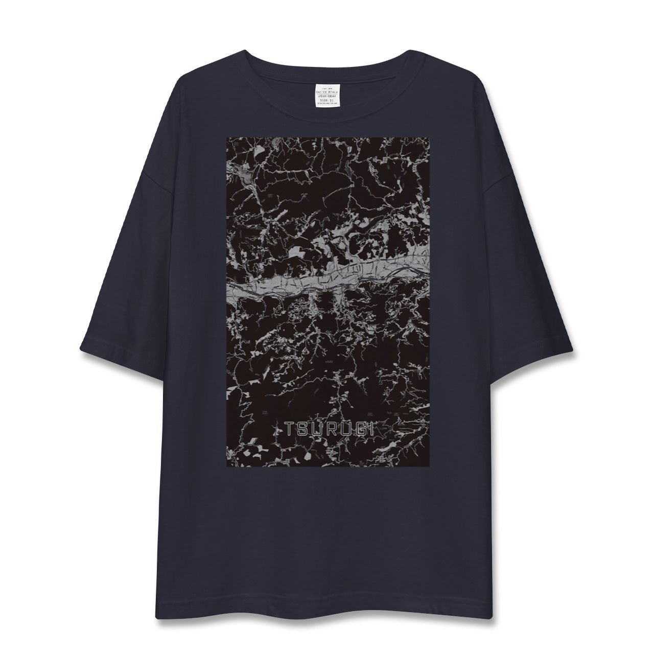 【つるぎ(徳島県)】地図柄ビッグシルエットTシャツ