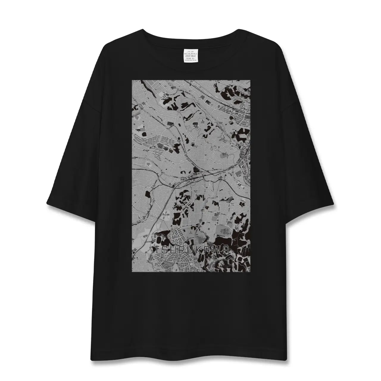 【鶴川(東京都)】地図柄ビッグシルエットTシャツ