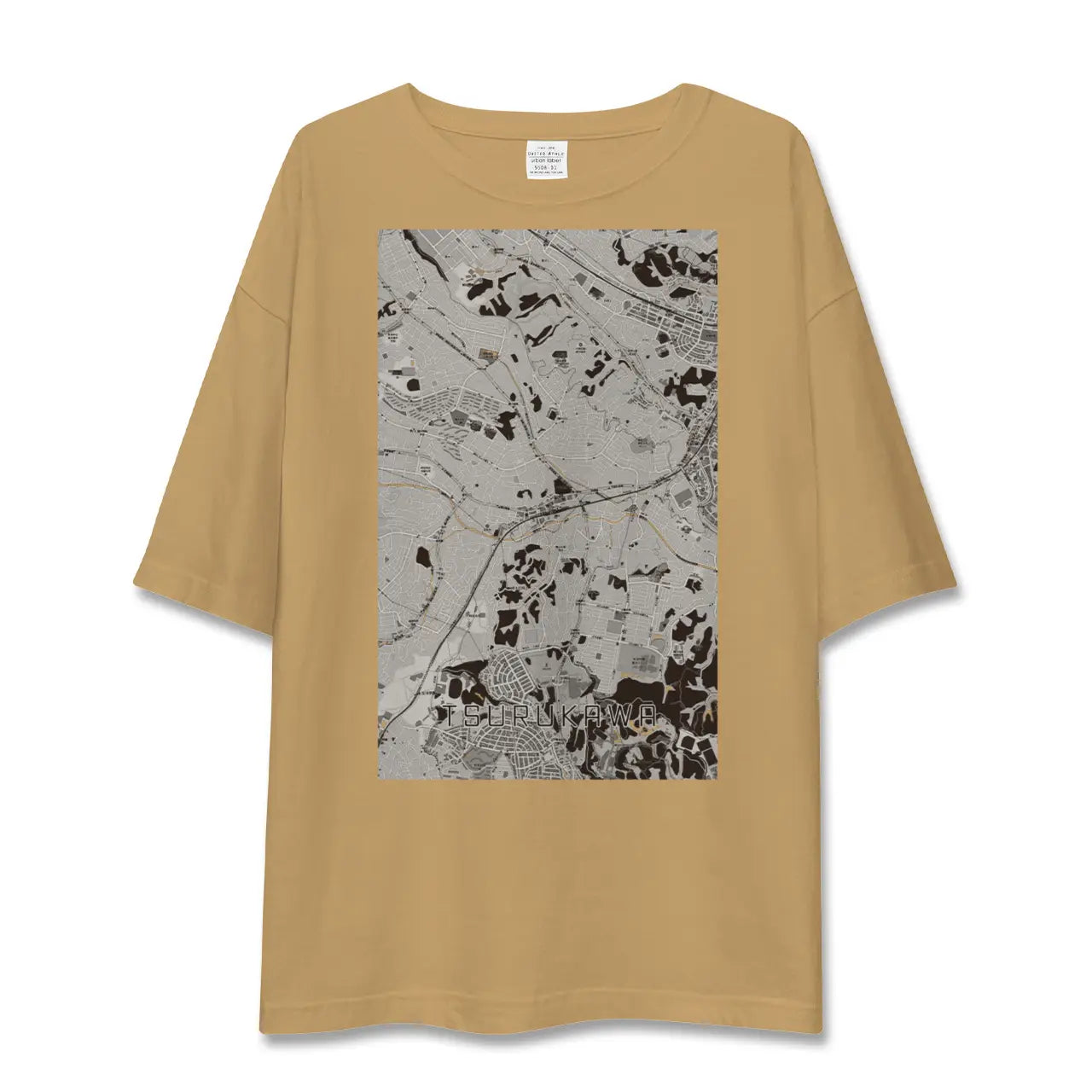 【鶴川(東京都)】地図柄ビッグシルエットTシャツ