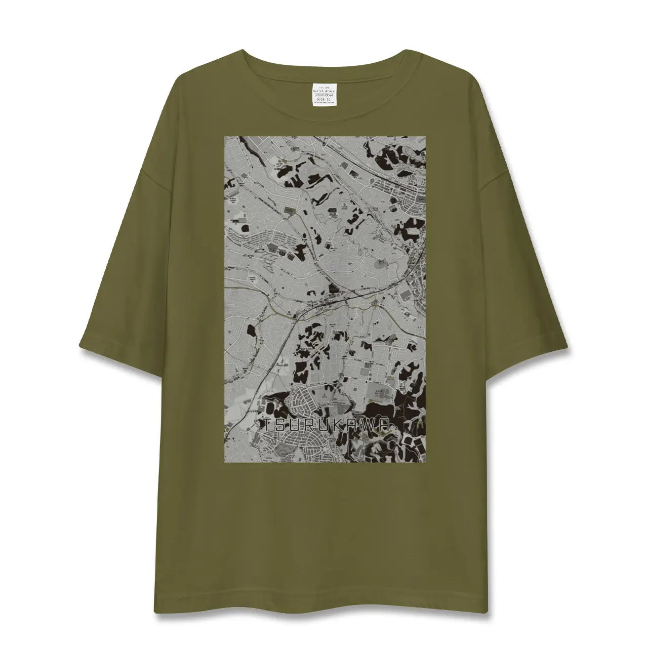 【鶴川(東京都)】地図柄ビッグシルエットTシャツ