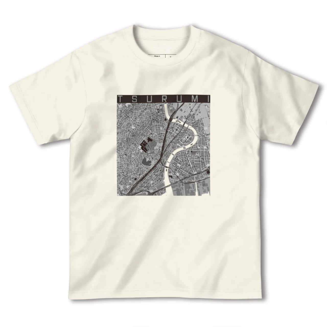 【鶴見(神奈川県)】地図柄ヘビーウェイトTシャツ