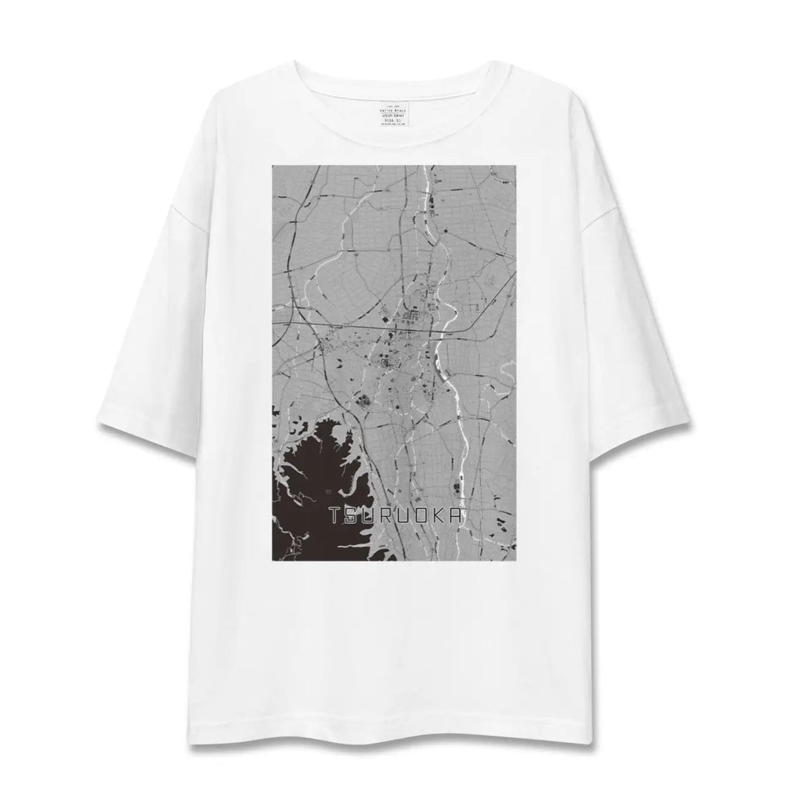 【鶴岡(山形県)】地図柄ビッグシルエットTシャツ