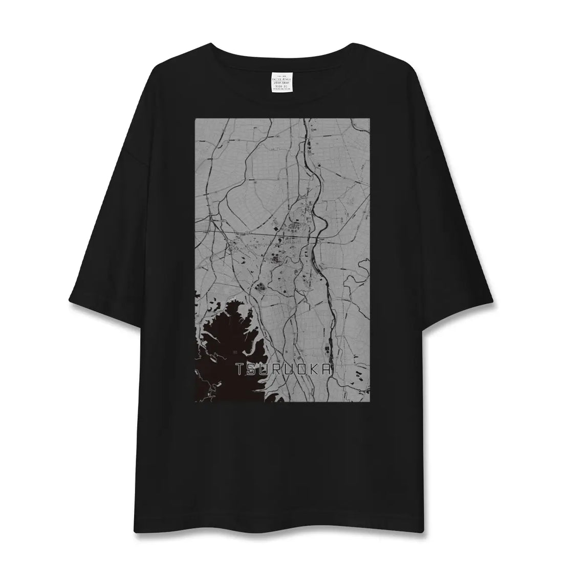 【鶴岡(山形県)】地図柄ビッグシルエットTシャツ