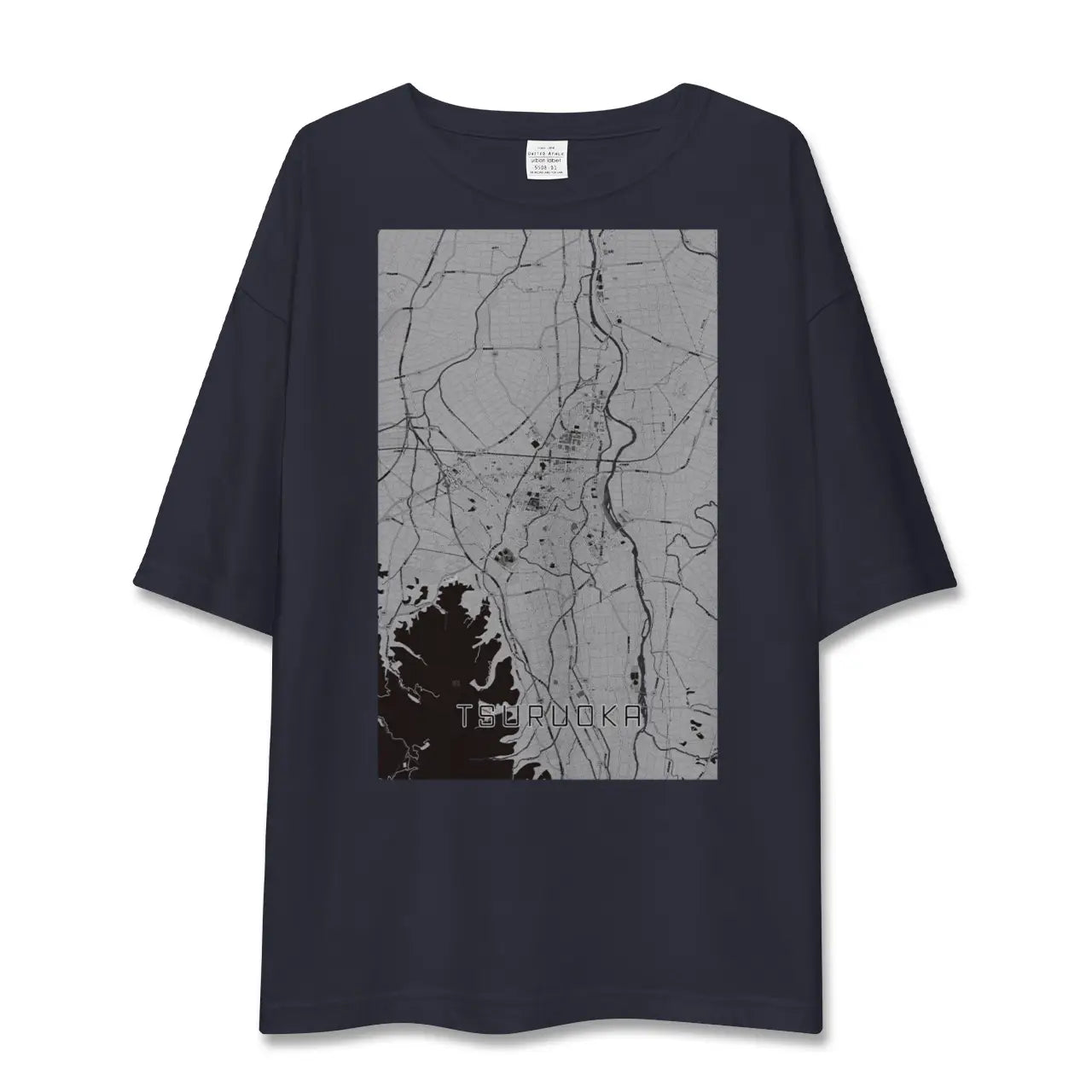【鶴岡(山形県)】地図柄ビッグシルエットTシャツ