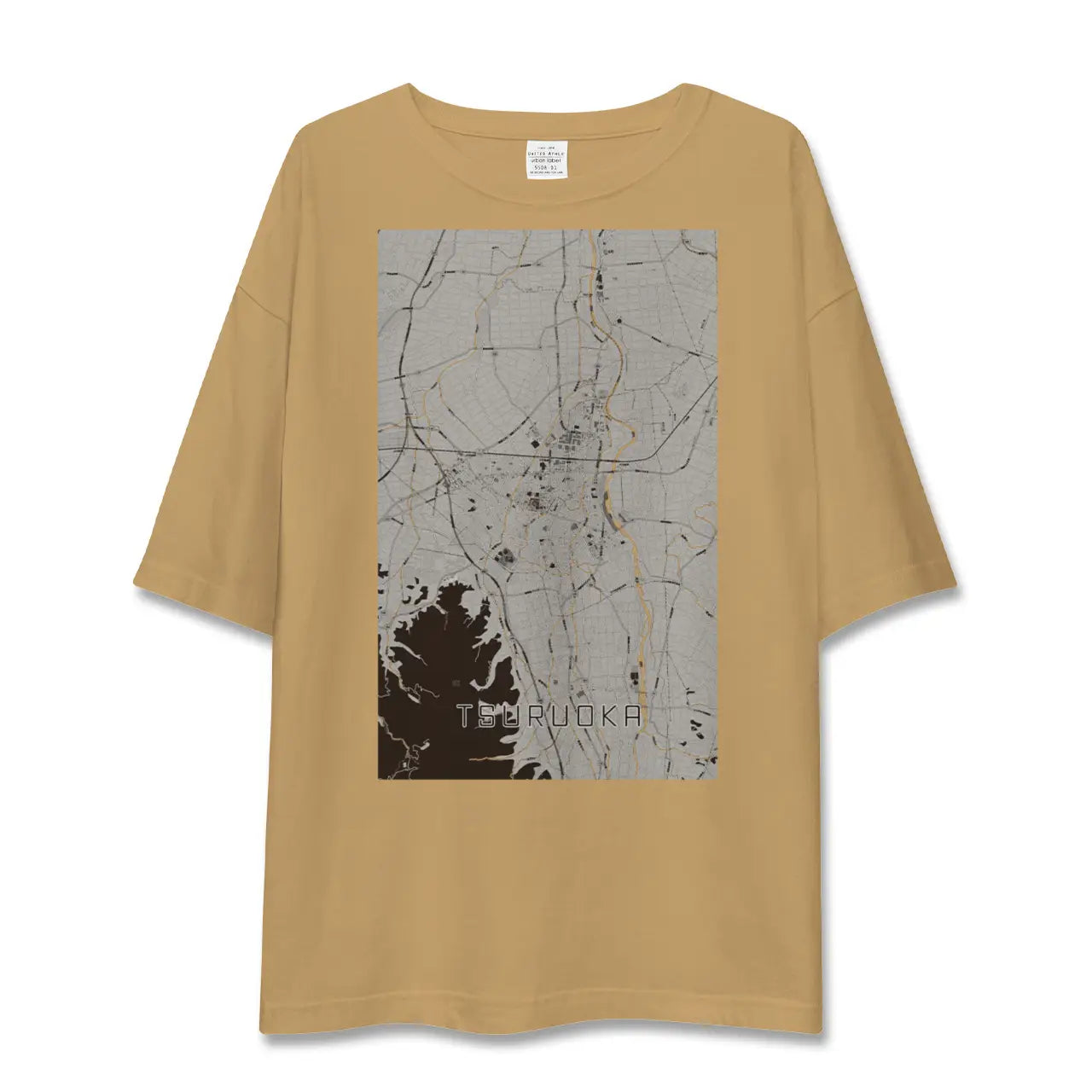 【鶴岡(山形県)】地図柄ビッグシルエットTシャツ