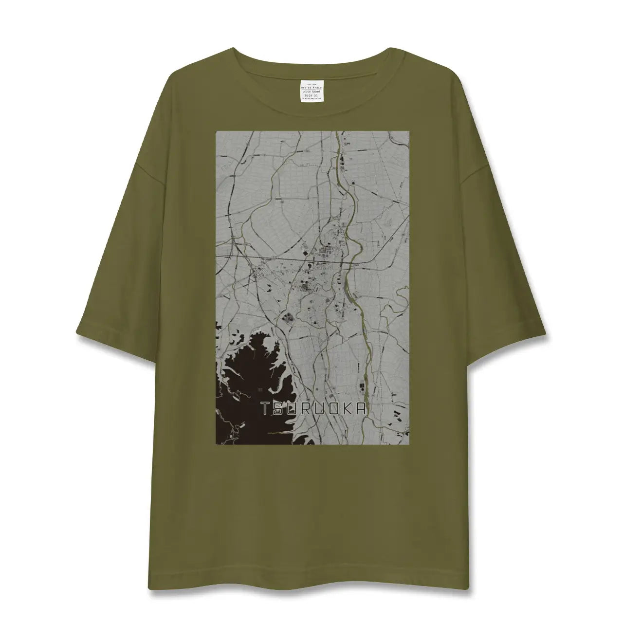 【鶴岡(山形県)】地図柄ビッグシルエットTシャツ