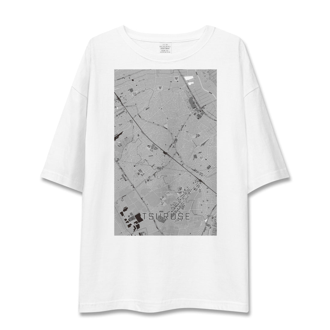 【鶴瀬(埼玉県)】地図柄ビッグシルエットTシャツ