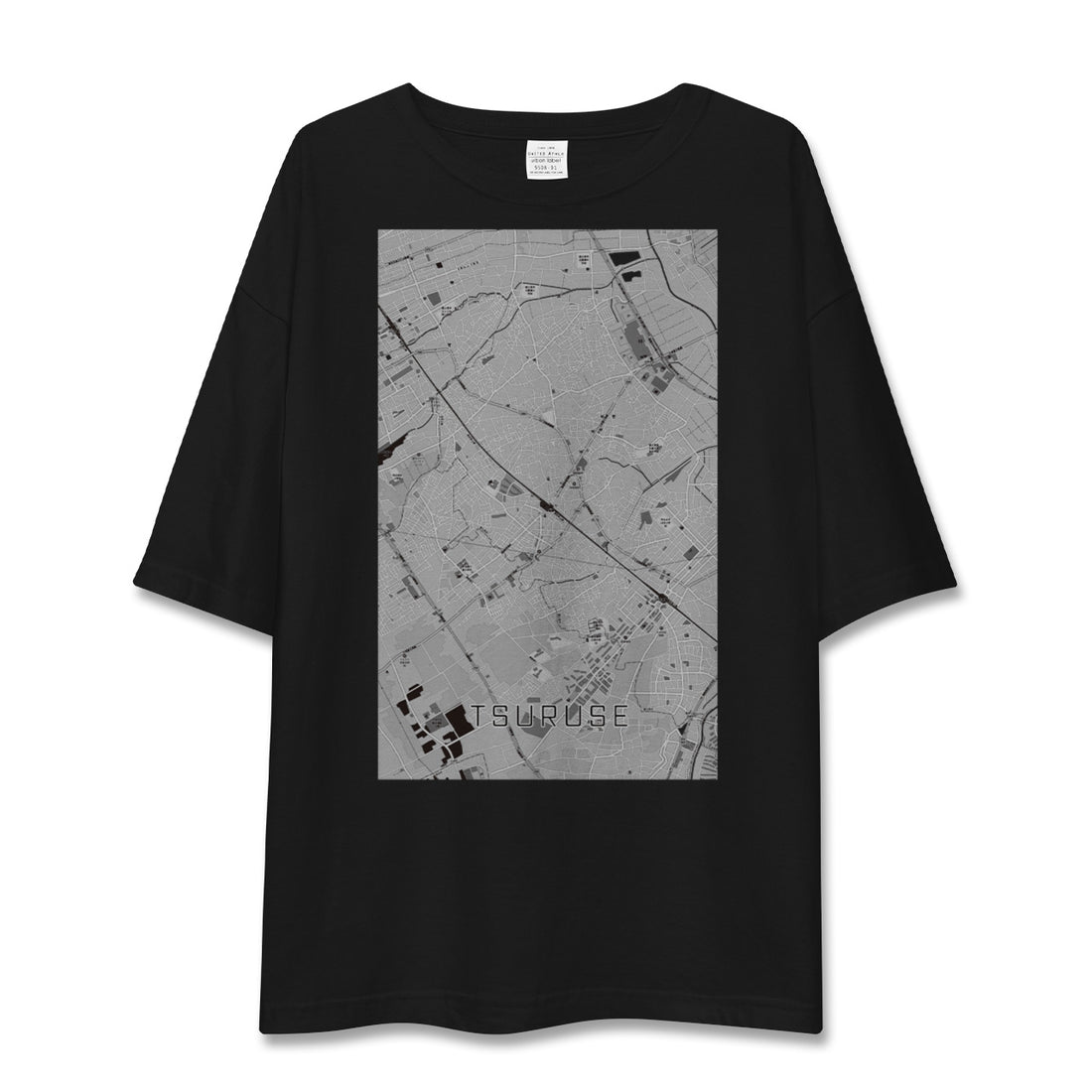 【鶴瀬(埼玉県)】地図柄ビッグシルエットTシャツ