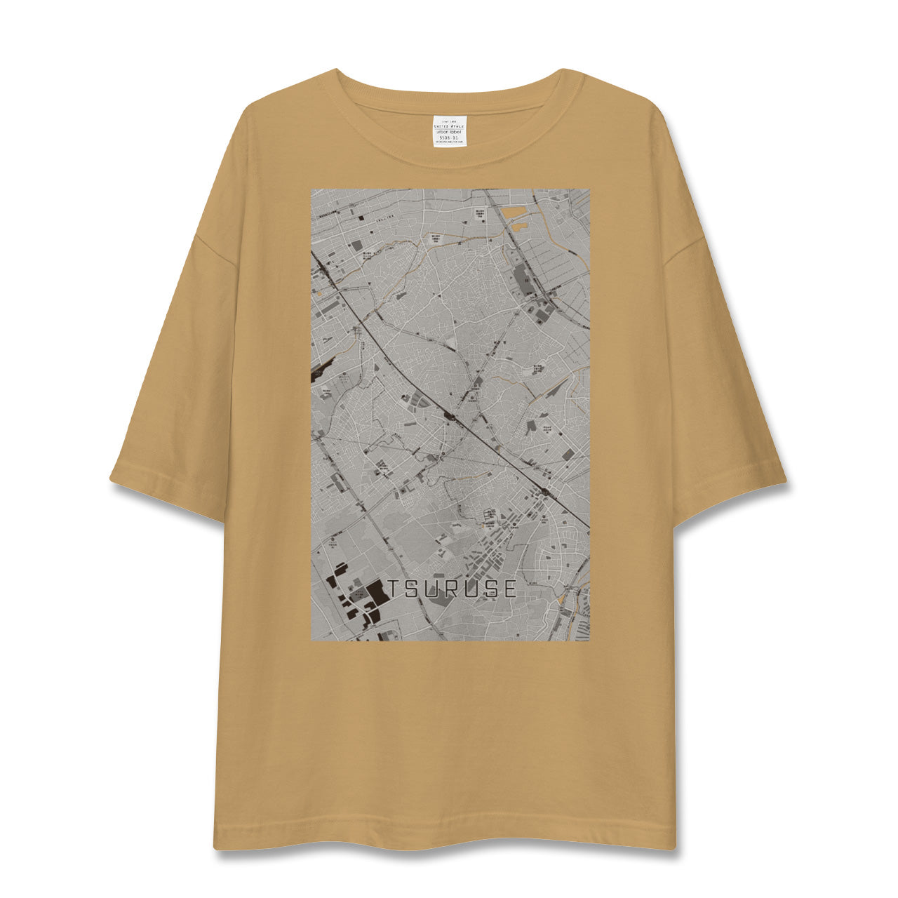 【鶴瀬(埼玉県)】地図柄ビッグシルエットTシャツ