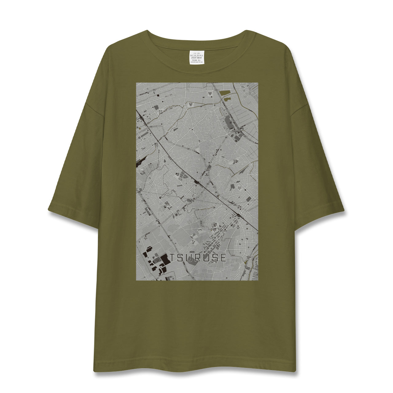 【鶴瀬(埼玉県)】地図柄ビッグシルエットTシャツ