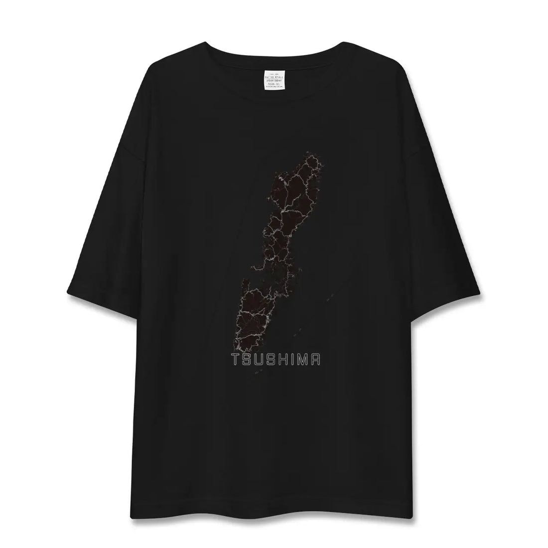 【対馬(長崎県)】地図柄ビッグシルエットTシャツ