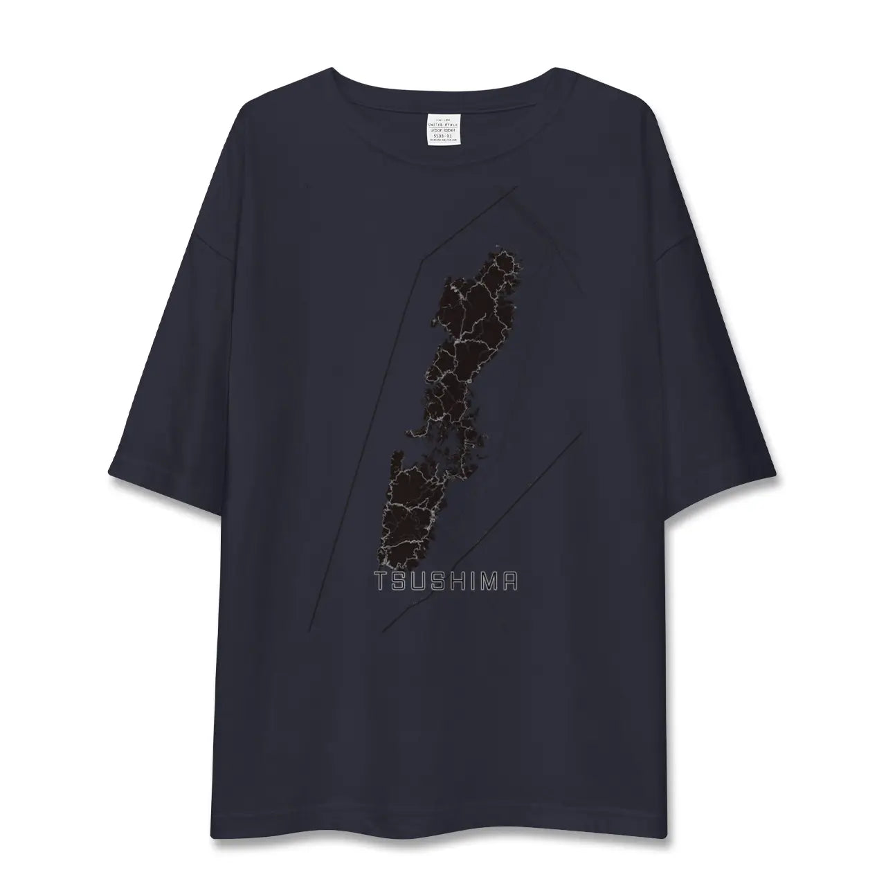【対馬(長崎県)】地図柄ビッグシルエットTシャツ