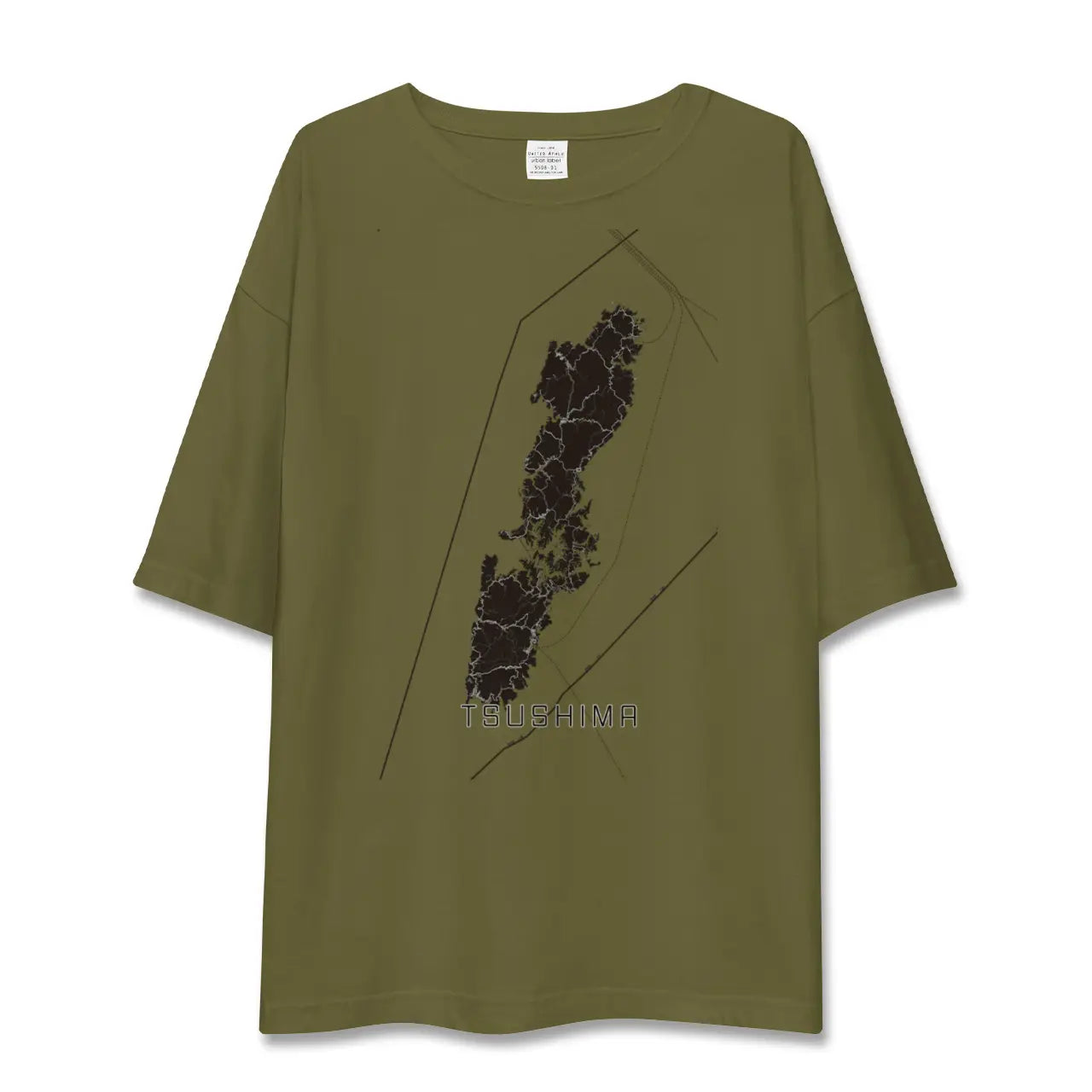 【対馬(長崎県)】地図柄ビッグシルエットTシャツ