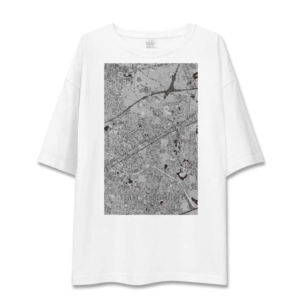 【つつじヶ丘(東京都)】地図柄ビッグシルエットTシャツ
