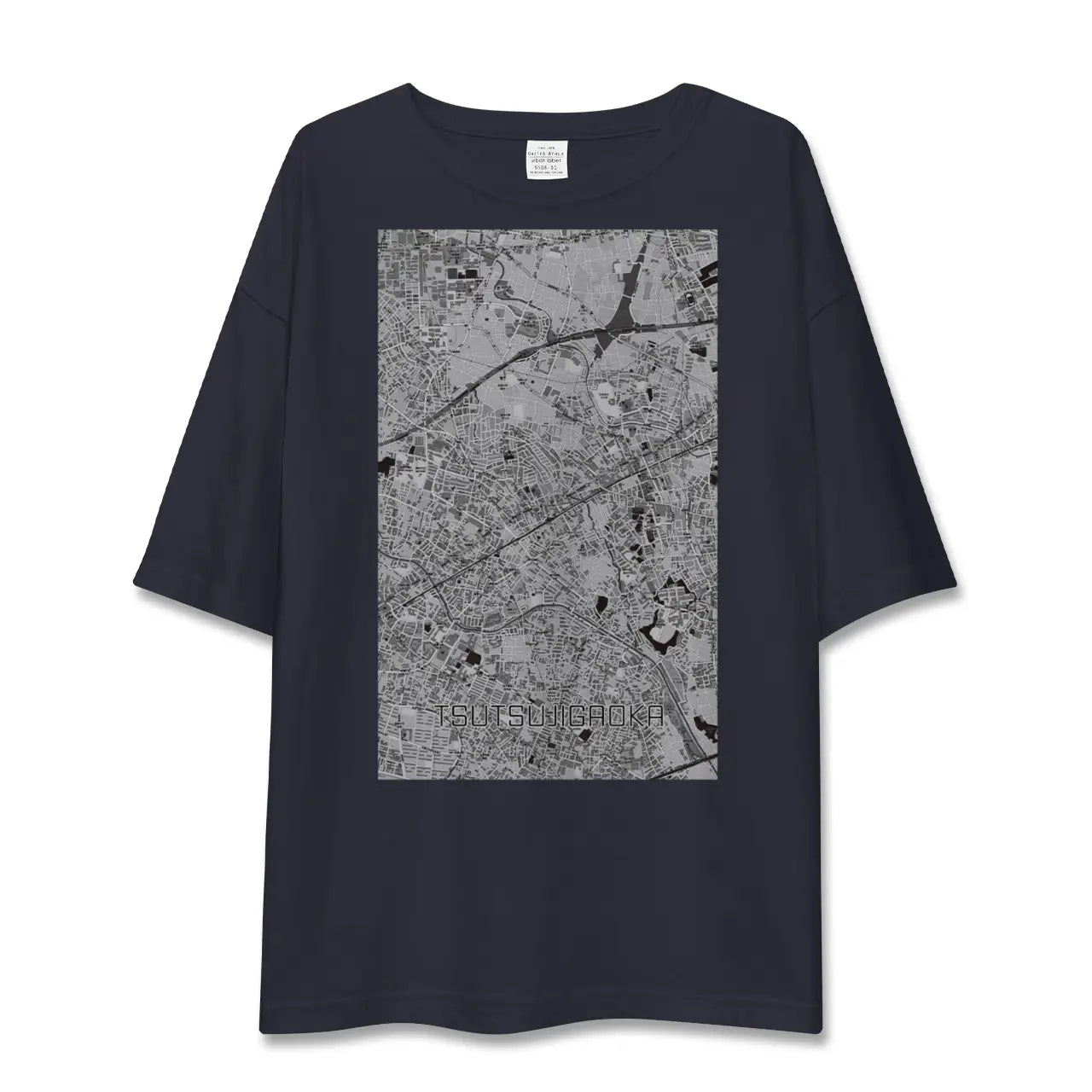 【つつじヶ丘(東京都)】地図柄ビッグシルエットTシャツ