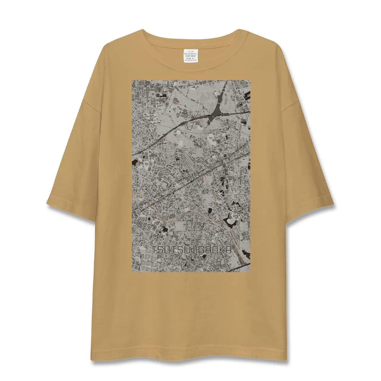 【つつじヶ丘(東京都)】地図柄ビッグシルエットTシャツ