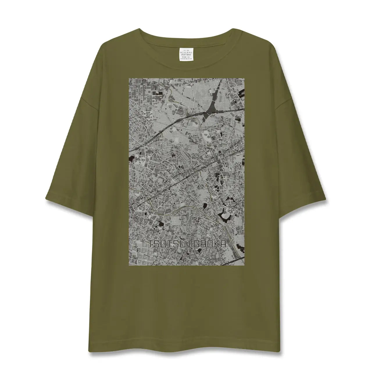 【つつじヶ丘(東京都)】地図柄ビッグシルエットTシャツ