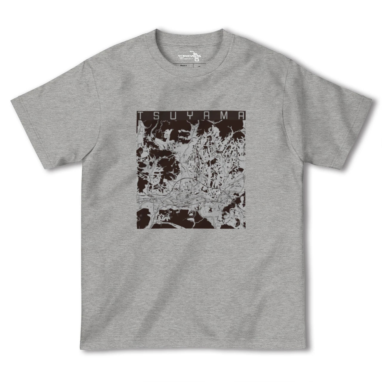 【津山(岡山県)】地図柄ヘビーウェイトTシャツ