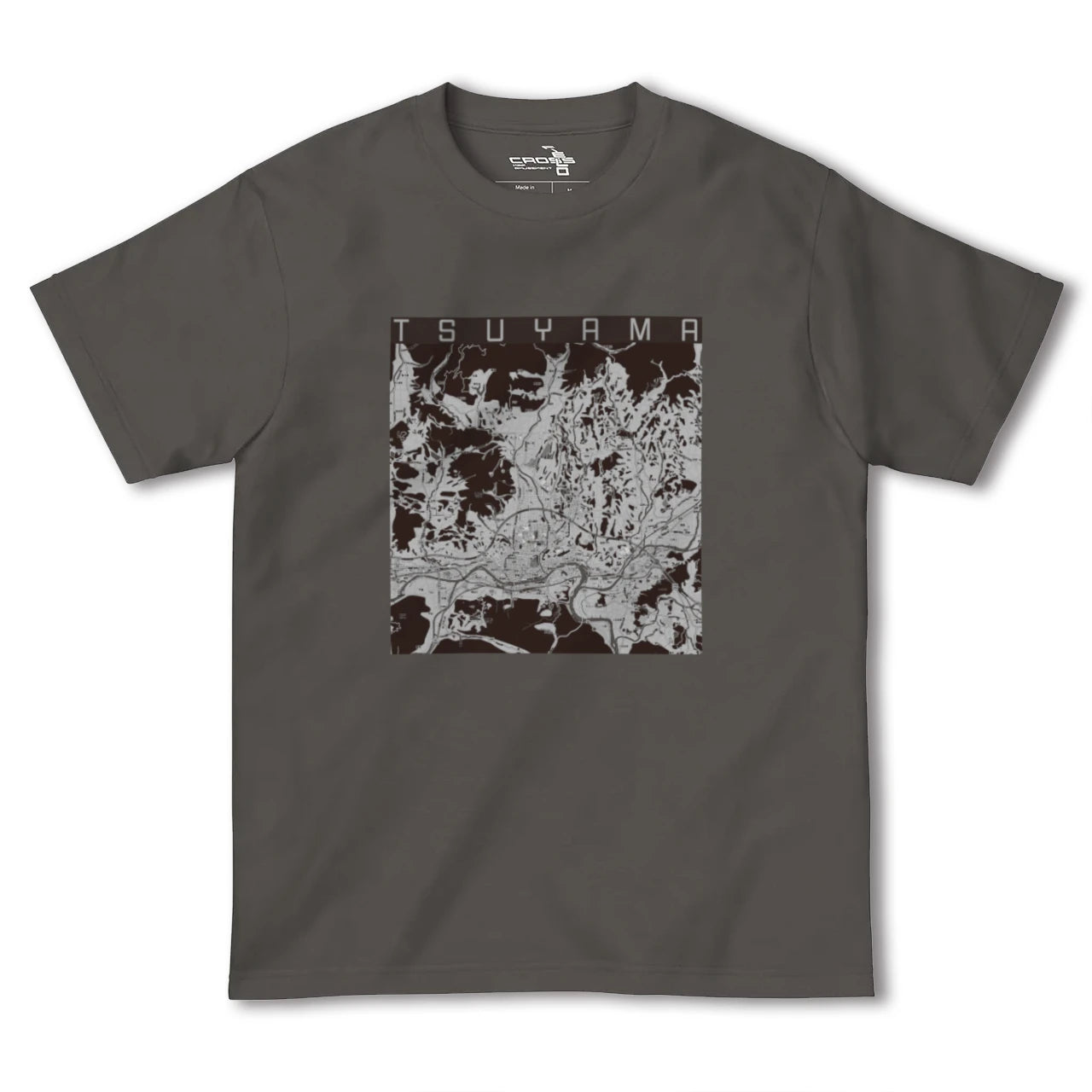 【津山(岡山県)】地図柄ヘビーウェイトTシャツ