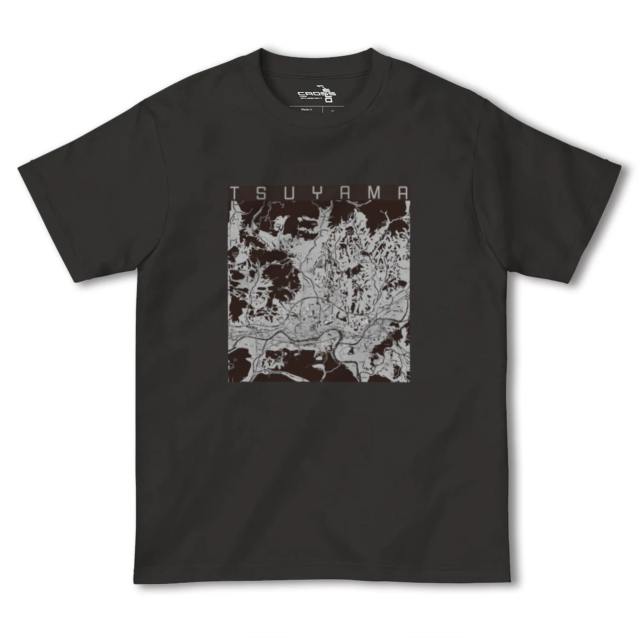 【津山(岡山県)】地図柄ヘビーウェイトTシャツ