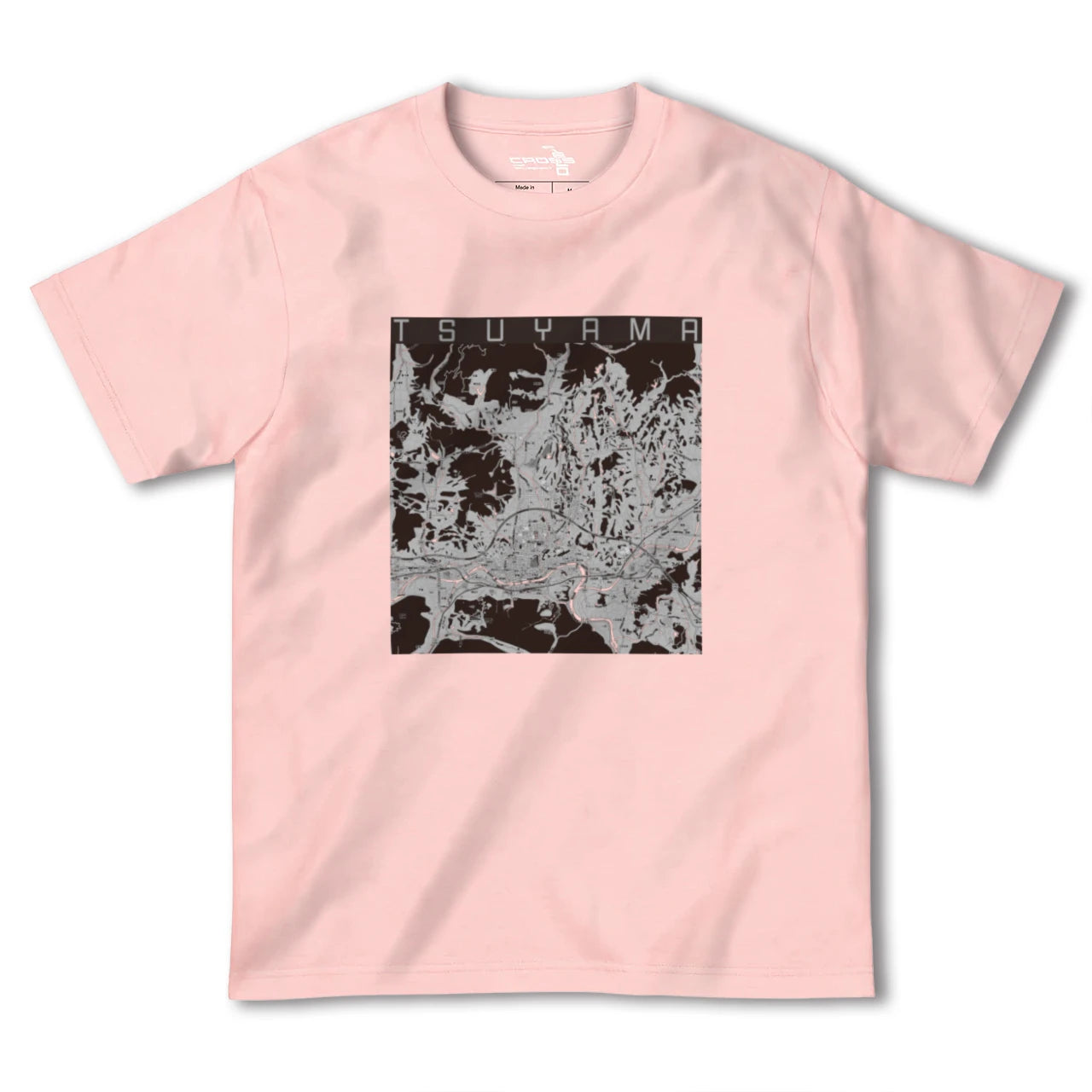 【津山(岡山県)】地図柄ヘビーウェイトTシャツ