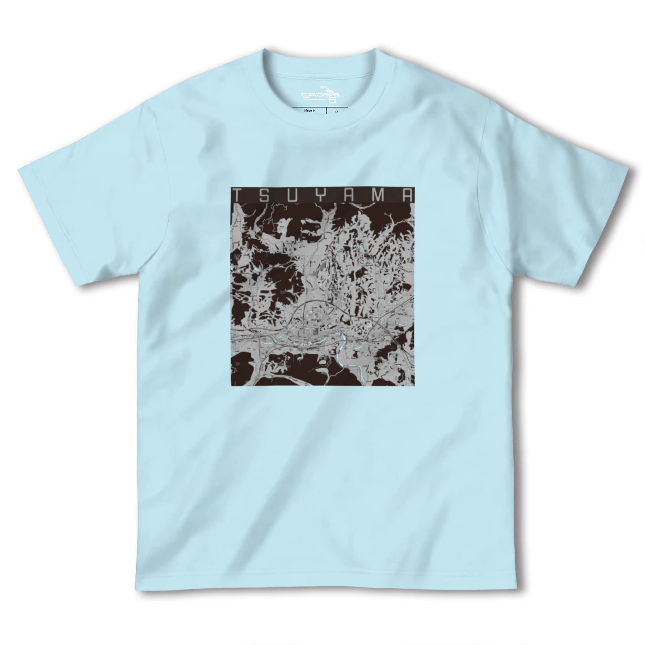 【津山(岡山県)】地図柄ヘビーウェイトTシャツ